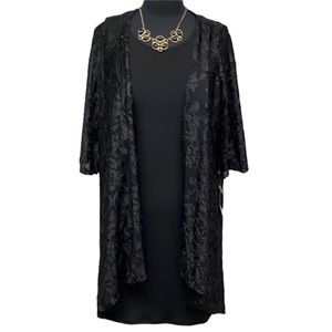 JM Studio Dress With Illusion Duster